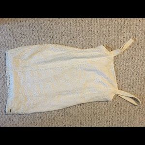 Hollister white lace dress